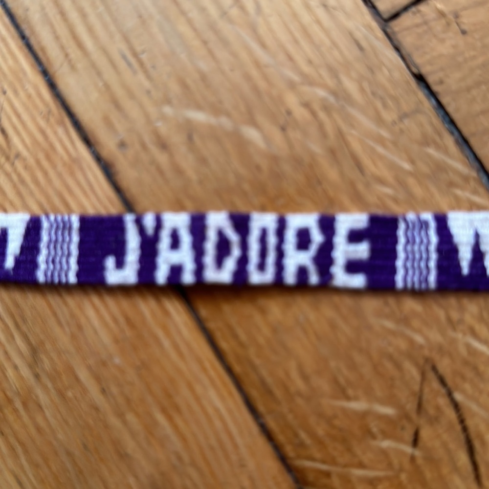 Jadore- Christian Dior purple ribbon bracelet. - Picture 3 of 4